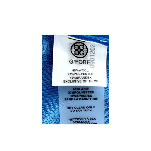 G/Fore Mens Surf Blue 1/4 Zip Wool Sweater Size L NWT $255 - Picture 7 of 7